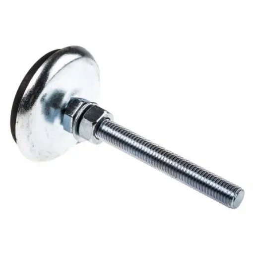 FlexLink M12 Thread Steel Adjustable Foot, 11mm Groove - XCFS 12X68 product image