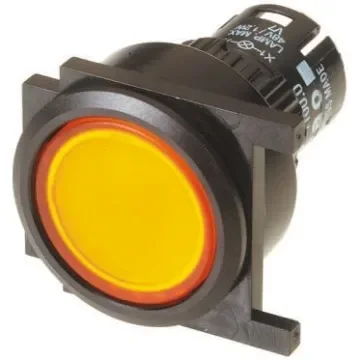EAO Yellow Momentary Push Button Head, IP65 - 61-1100.0, 61-9642.4, 61-9933.0 product image