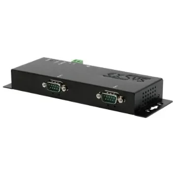 Exsys Serial Device Server, 1 Ethernet Port, 2 Serial Port, Ethernet Interface, 921.6kBd Baud Rate - EX-6122-2 product image