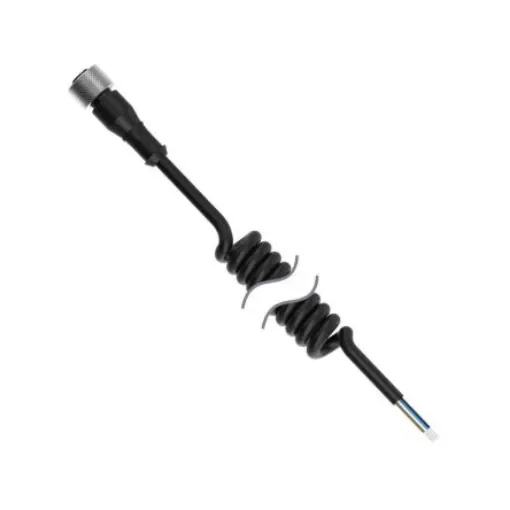 Banner Straight Female 4 way M12 to Flying Leads Cordset, 1.7m - MQDC-401.7M-PUR-C product image