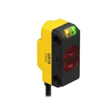Banner Proximity Photoelectric Sensor, Rectangular Sensor, 100 mm Detection Range - QS18VN6W product image