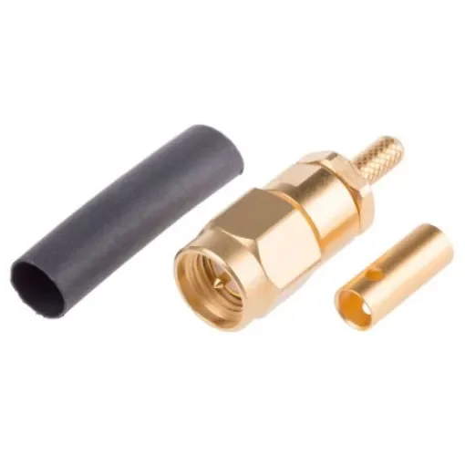 Radiall, Plug Cable Mount SMA Connector, 50O, Crimp Termination, Right Angle Body - R125073000W product image