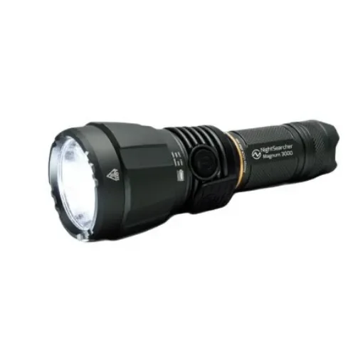 Nightsearcher LED Torch Black - Rechargeable 3000 - NSMAGNUM3000 product image