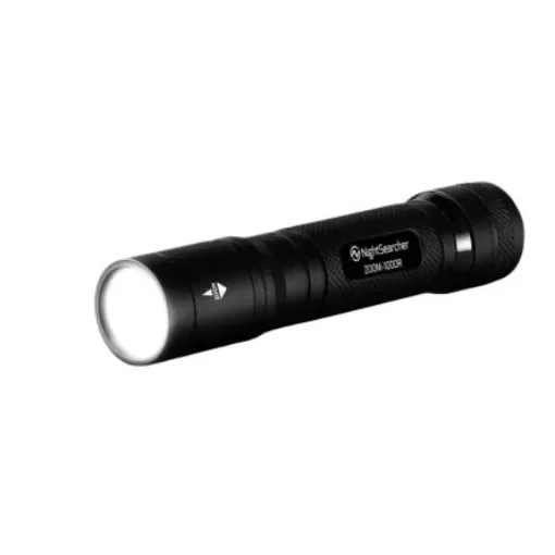 Nightsearcher Flash Light Torch Black - Rechargeable 1000, 141 mm - NSZOOM1000R product image