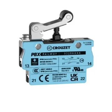 Crouzet Roller Lever Micro Switch, Screw Terminal, SPST, IP40 - 83255023 product image