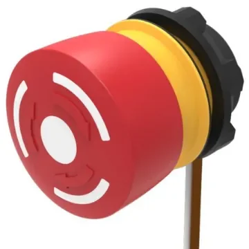 EAO Twist Release Emergency Stop Push Button, Panel Mount, 22.3mm Cutout, SPST, IP65, IP66, IP67 - 84-5220.0040 product image