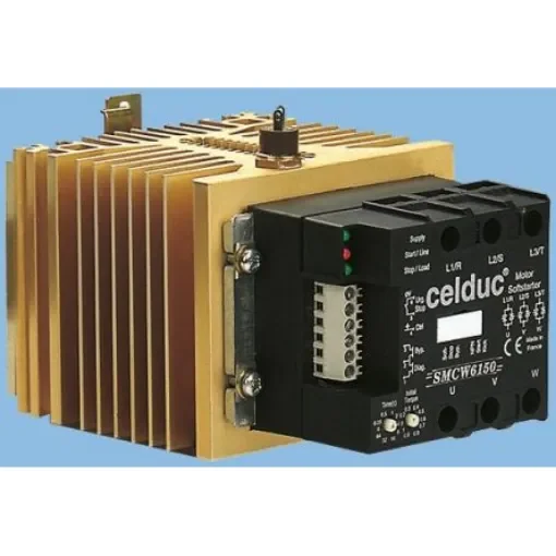 Celduc SMCW Series Solid State Relay, 16 A Load, DIN Rail Mount, 480 V ac Load, 24 V dc Control - SMCW6080 product image