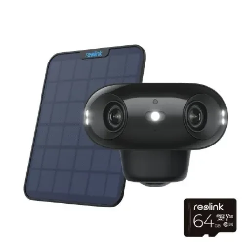 Reolink Indoor, Outdoor IR Solar Powered Wifi CCTV Camera, 5120 x 1440 pixels Resolution - BWB4K01SPB64 product image