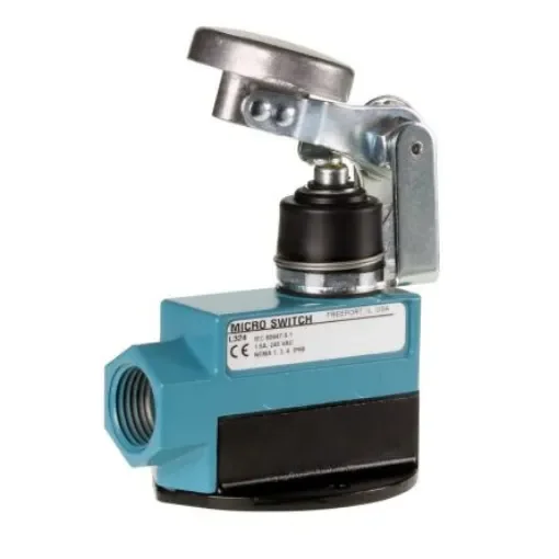 Honeywell BZE7 Series Roller Lever Limit Switch, 1NC/1NO, IP65, SPDT, Die Cast Aluminium Housing, 15A Max - BZE7-2RN2-C product image