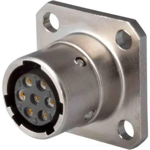 Jaeger Circular Connector, 7 Contacts, Panel Mount, Miniature Connector, Socket, Male, IP65, 7611 Series - 7611 070 06 product image