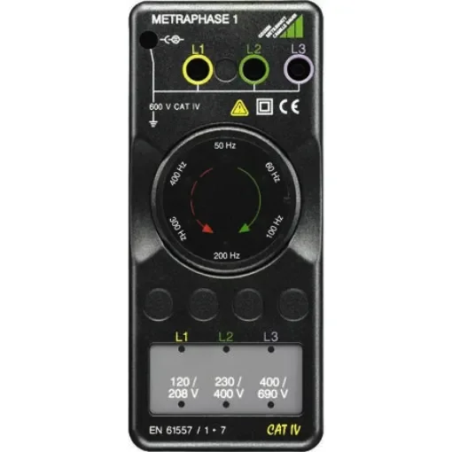 Gossen Metrawatt METRAPHASE 1 Phase Rotation Tester, CAT III 600 V, 410Hz Max, 690V Max - M620A product image