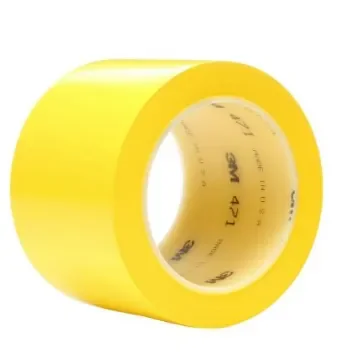 3M 471 Vinyl tape Yellow Vinyl 33m Vinyl Tape, 0.14mm Thickness - 7100044621 product image