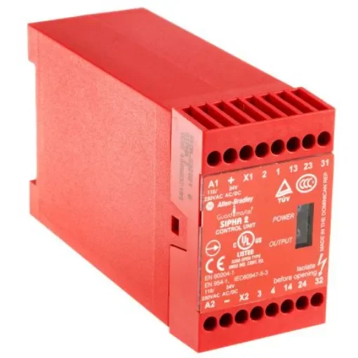 Allen Bradley Guardmaster Sipha 440N Safety Relay, 24V ac, 2 Safety Contacts - 440N-S32021 product image