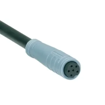 Schmersal Circular Connector, 6 Contacts, Cable, M8 Connector, Socket, Female, IP65, IP67, A-K6P-M8 Series - A-K6P-M8-R-G-10M-GY-1-X-A-4 / M8S-6P-10M product image