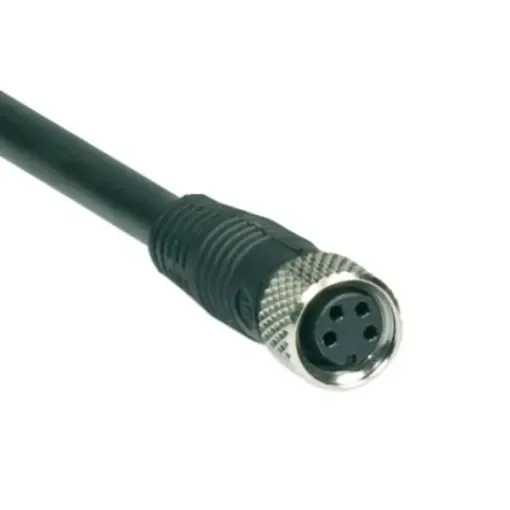 Schmersal Circular Connector, 4 Contacts, Cable, M8 Connector, Socket, Female, IP65, IP67, A-K4P-M8 Series - A-K4P-M8-S-G-5M-BK-2-X-X-2 product image