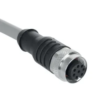 Schmersal Circular Connector, 8 Contacts, Cable, M12 Connector, Socket, Female, IP65, IP67, A-K8P-M12 Series - A-K8P-M12-S-G-10M-GY-1-X-A-4 product image