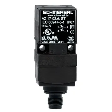 Schmersal AZ17 Safety Switch, 1NO/1NC, Actuator Actuator Included, Glass Fibre Reinforced Thermoplastic - AZ17-11ZRK-ST product image