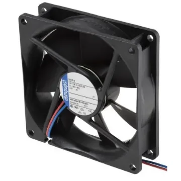 ebm-papst 3400 N Series Axial Fan, 12 V dc, DC Operation, 84m³/h, 2.2W, 180mA Max, 92 x 92 x 25mm - 3412N product image