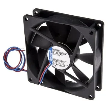 ebm-papst 3400 N Series Axial Fan, 12 V dc, DC Operation, 94m³/h, 2.5W, 208mA Max, 92 x 92 x 25mm - 3412NGH product image