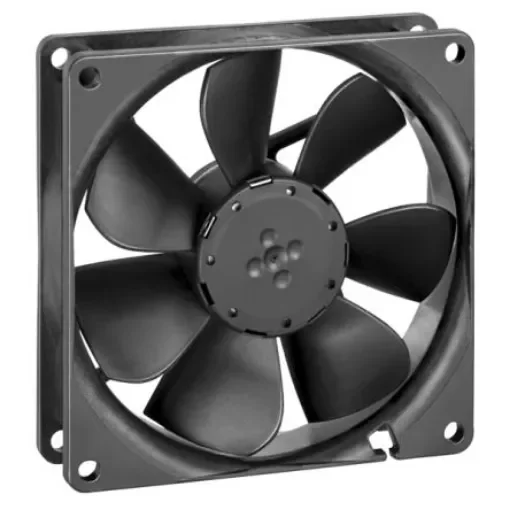 ebm-papst 3400 N Series Axial Fan, 24 V dc, DC Operation, 94m³/h, 3W, 130mA Max, IP20, 92 x 92 x 25mm - 3414NGH product image