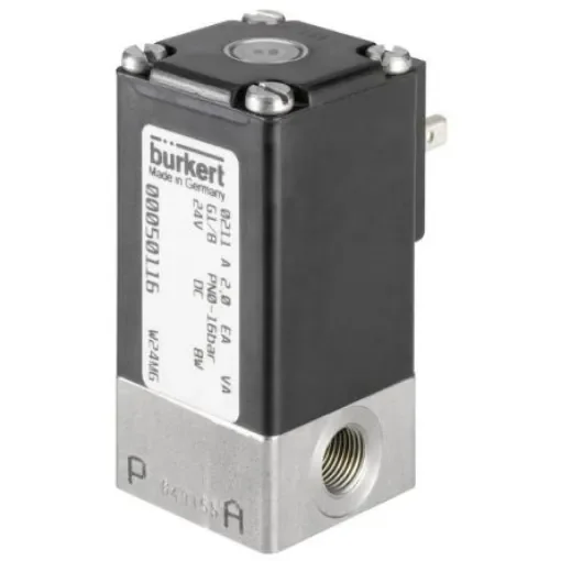 Burkert Solenoid Valve 143492, 2 port(s) , NO, 230 V ac, 1/4in product image