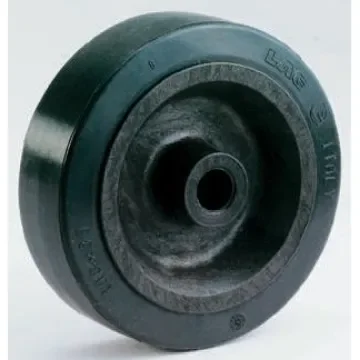 LAG Black Rubber High Temperature Resistant, Non-Marking, Quiet Operation Trolley Wheel, 80kg - 27856 product image