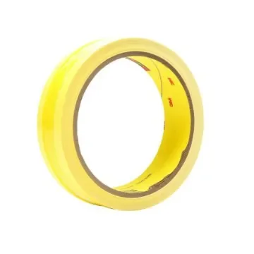 3M 7000048596 White, Yellow Polyethylene 32.9m Hazard Tape, 0.08mm Thickness "695 RIVETERS tape" product image