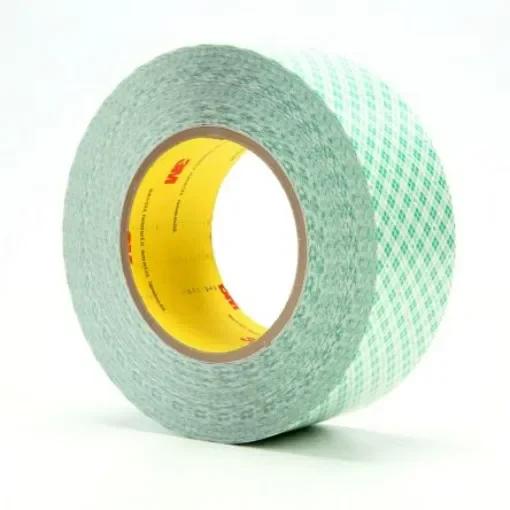 3M 7000048621 White Double Sided Tape, 0.229mm Thick, Polyethylene Backing, 50.8mm x 32.9m product image