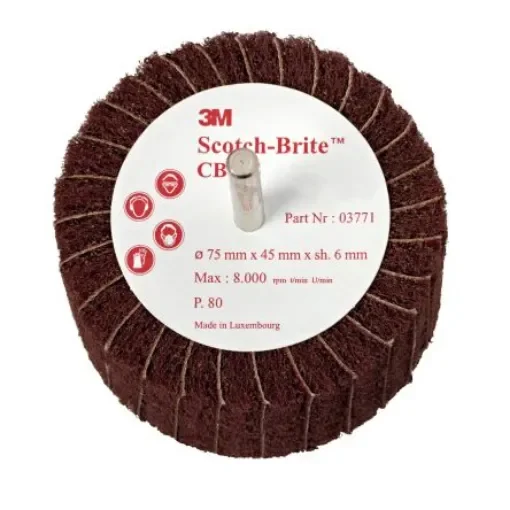 3M Bevelled Abrasive Brush, 101.6mm Diameter - 7000077925 product image
