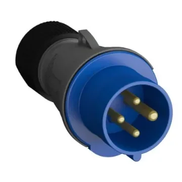 Amphenol Industrial, 2CMA1 IP44 Blue 3P+E Industrial Power Plug, Rated At 16A, 250 V - 2CMA101958R1000 product image