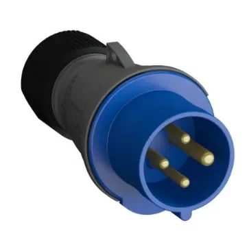 Amphenol Industrial, 2CMA1 IP44 Blue 3P+E Industrial Power Plug, Rated At 32A, 250 V - 2CMA101986R1000 product image