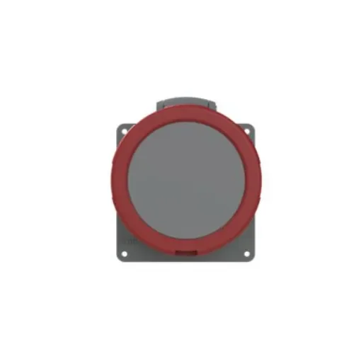 Amphenol Industrial, 2CMA1 IP67 Red Panel Mount 3P+N+E Industrial Power Socket, Rated At 16A, 415 V - 2CMA101302R1000 product image