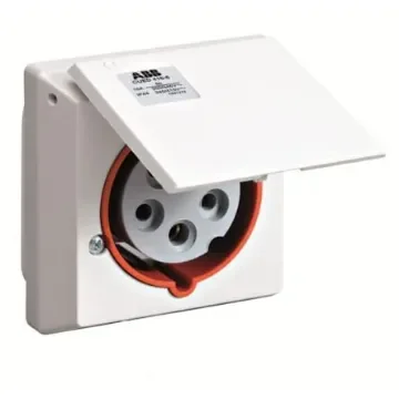 Amphenol Industrial, 2CMA1 IP44 White 3P+N+E Industrial Power Socket, Rated At 16A, 415 V - 2CMA178699R1000 product image