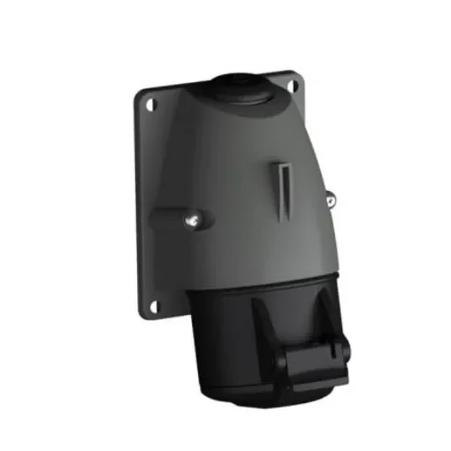 Amphenol Industrial, 2CMA1 IP44 Black Wall Mount 3P+E Industrial Power Socket, Rated At 16A, 500 V - 2CMA193107R1000 product image
