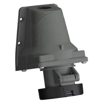 Amphenol Industrial, 2CMA1 IP67 Black Wall Mount 3P+N+E Industrial Power Socket, Rated At 16A, 500 V - 2CMA101231R1000 product image