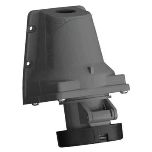 Amphenol Industrial, 2CMA1 IP67 Black Wall Mount 3P+N+E Industrial Power Socket, Rated At 16A, 500 V - 2CMA101231R1000 product image