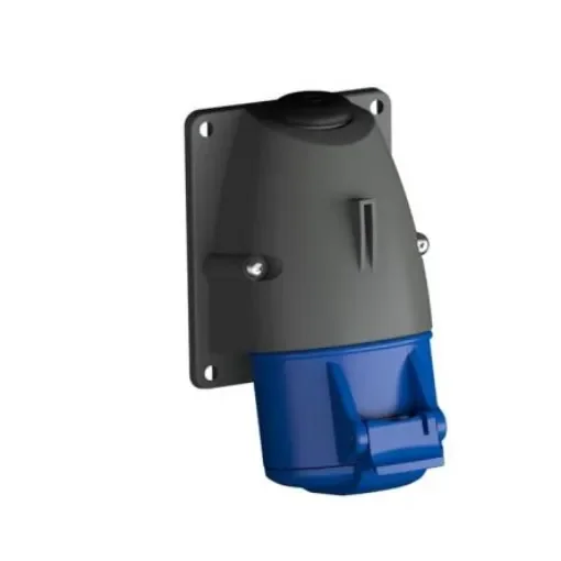 Amphenol Industrial, 2CMA1 IP44 Blue Wall Mount 3P+E Industrial Power Socket, Rated At 32A, 250 V - 2CMA193132R1000 product image