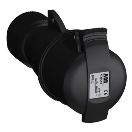 Amphenol Industrial, 2CMA1 IP44 Red 3P+N+E Industrial Power Socket, Rated At 32A, 415 V - 2CMA103592R1000 product image