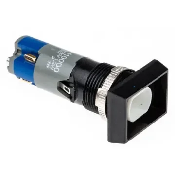 Saia-Burgess Illuminated Push Button Switch, Latching, Panel Mount, 16.2mm Cutout, SPDT - TH401100625 product image