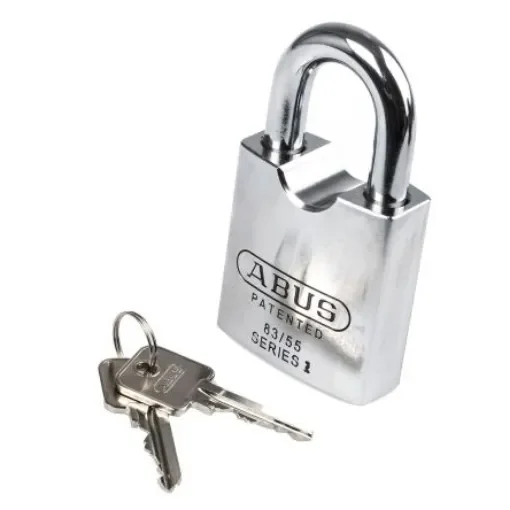 ABUS Key Weatherproof Steel Heavy Duty Padlock, 11.1mm Shackle, 55mm Body - XR0083C 55 product image