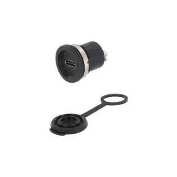 Encitech Connectors Straight, Front Mount, Socket- Dual Port Type USB 3.1 Type C USB 3.1 IP67 USB Connector - 1310-1040-01 product image