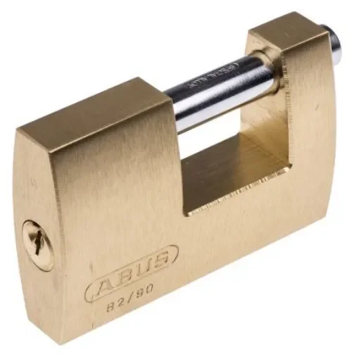ABUS Key Weatherproof Brass, Steel Padlock, 12mm Shackle, 90mm Body - XR0082 90 product image