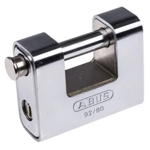 ABUS Key Weatherproof Brass, Steel Padlock, 12mm Shackle, 77mm Body - XR0092 80 product image