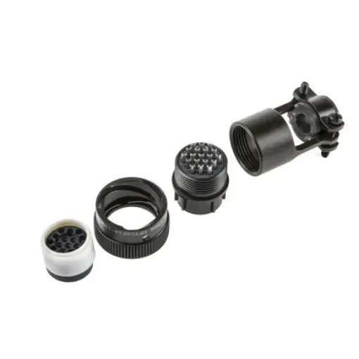 ITT Cannon Circular Connector, 19 Contacts, Cable Mount, Miniature Connector, Plug, Female, KPTC Series - KPTC6F14-19S-F-MA product image