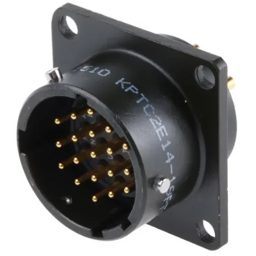 ITT Cannon Circular Connector, 19 Contacts, Panel Mount, Miniature Connector, Plug, Male, KPTC Series - KPTC2E14-19P-F-MA product image