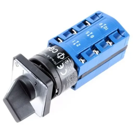Kraus & Naimer, 3P 2 Position Double Throw Cam Switch, 10A - CG4.A222/GBA125.EF product image