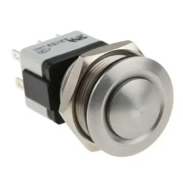 APEM Push Button Switch, Latching, Panel Mount, 22.2mm Cutout, DPDT, IP65 - AV044746A240K product image