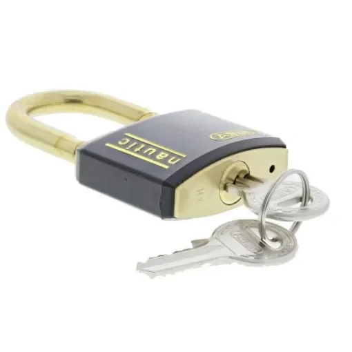 ABUS Key Weatherproof Brass Safety Padlock, 6mm Shackle, 40mm Body - XR0084 40 product image