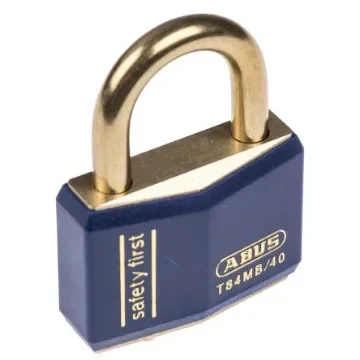 ABUS Key Weatherproof Brass Safety Padlock, 6mm Shackle, 40mm Body - XR0084B 40 product image