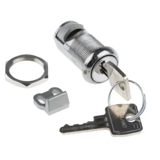Euro-Locks a Lowe & Fletcher group Company Camlock, 20mm Panel-to-Tongue, 19.1 x 16.6mm Cutout, Key Unlock - 0305012 product image